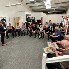 Brian Sansom talking about the history of BKS and motorcycle PPE